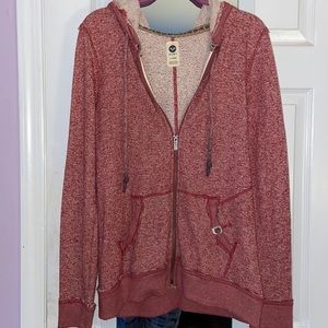 Red Marled Roxy Hoodie